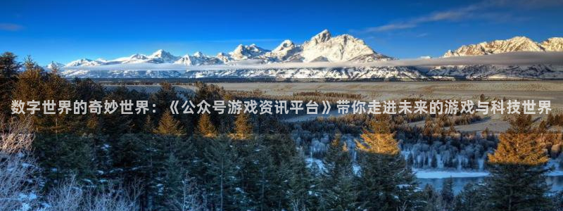 多彩娱乐：数字世界的奇妙世界：《公众号游戏资讯平台》带你走进